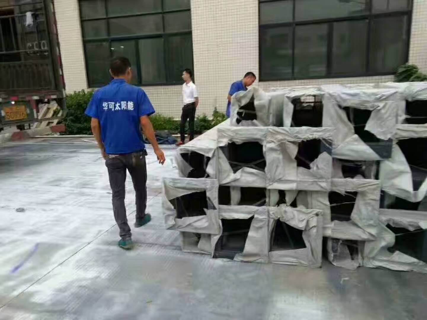 山東煙臺180套led景觀燈整車發貨中！